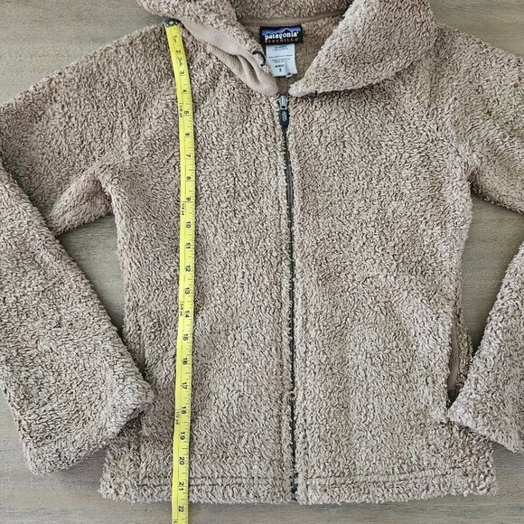 Patagonia Women’s Synchilla Teddy Bear Fleece Jacket Size Small Brown Sherpa - Picture 10 of 10